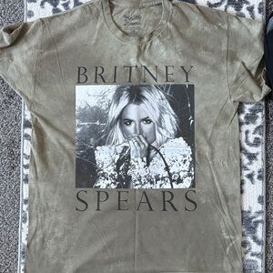 Britney Spears Olive Graphic Tee